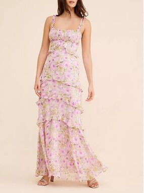 open lace back dress Maeve Pleated Midi Dress main image 1